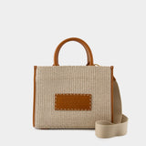 Small Athena 裸色皮制斜挎包