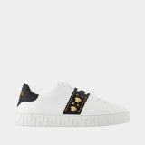 Meduse and Stud Free Bio Sneakers - Versace - Synthetic - White