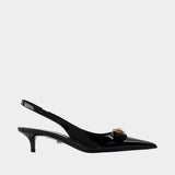 T.45 Pumps - Versace - Leather - Black