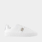 Freebio Hf Sneakers - Versace - Canvas - White
