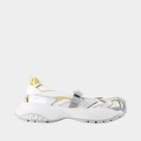 Mary Jane Sneakers - Versace - Synthetic - White