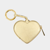 Coin Keychain - Versace - Leather - Gold