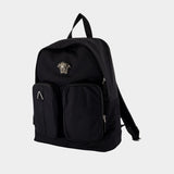 Backpack - Versace - Nylon - Black