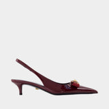 T.45 Pumps - Versace - Leather - Burgundy