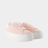 Sneakers - Versace - Leather - Pink