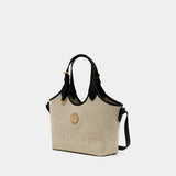 Mini Tote Bag - Versace - Leather - Beige