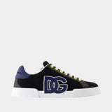 Sneakers Port light Strobel - Dolce&Gabbana - Leather - Black