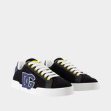 Sneakers Port light Strobel - Dolce&Gabbana - Leather - Black