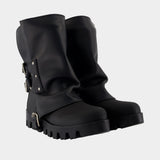 Stivaletto Ankle Boots - Dolce&Gabbana - Leather - Black