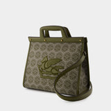 Love Trotter Medium 中号棉质托特包