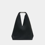 Japanese Media Shoulder Bag - MM6 Maison Margiela - Leather - Black