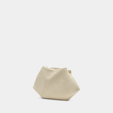 Japanese Draped Mini Purse - MM6 Maison Margiela - Leather - White