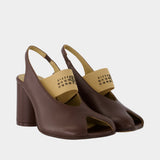 Sandals - MM6 Maison Margiela - Leather - Brown