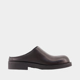 Mules - MM6 Maison Margiela - Leather - Black