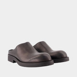 Mules - MM6 Maison Margiela - Leather - Black