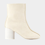 Ankle boots - MM6 Maison Margiela - Leather - Ivory