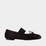 Ballerinas - MM6 Maison Margiela - Leather - Black