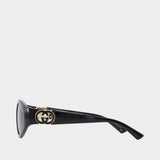 Gg2121s Sunglasses - Gucci - Synthetic - Black