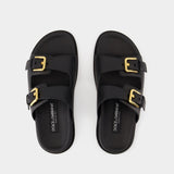 Sandals - Dolce&Gabbana - Leather - Black