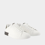 Portofino Custom Sneakers - Dolce&Gabbana - Leather - White
