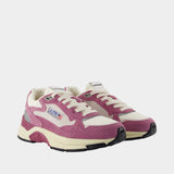 Hyperway Low Sneakers - Autry - Leather - Purple