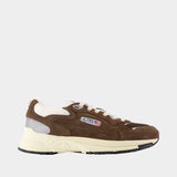 Hyperway Low Sneakers - Autry - Leather - Brown