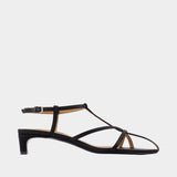 Cage Sandals - Jil Sander - Leather - Black