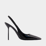 Lidia Slingback Pumps - Paris Texas - Leather - Black