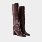 Anja 70 Boots - Paris Texas - Leather - Burgundy