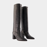 Anja 70 Boots - Paris Texas - Leather - Black