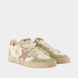 Ball Star Sneakers - Golden Goose Deluxe Brand - Leather - Green