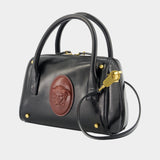 Small Boston Shoulder Bag - Versace - Leather - Black