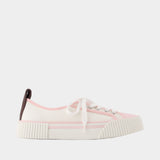 Low Top Sneakers - Versace - Cotton - Ivory