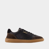 Sneakers - Versace - Leather - Black