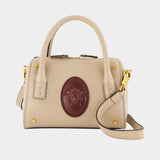 Small Boston Crossbody - Versace - Leather - Ivory