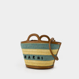 Tropicalia Small Shopping Bag - Marni - Raphia - Multi
