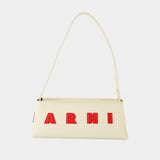 Museo Shoulder Bag - Marni - Leather - White