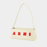 Museo Shoulder Bag - Marni - Leather - White