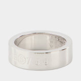 Minimal Logo Ring - MM6 Maison Margiela - Metal - Silver
