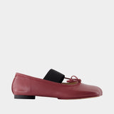 Ballerinas - MM6 Maison Margiela - Leather - Burgundy