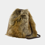 Japanese Shoulder Bag - MM6 Maison Margiela - Synthetic - Beige/Green