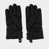Gloves - MM6 Maison Margiela - Leather - Black