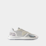 Tropez 2.1 Low Sneakers - Philippe Model - Canvas - Silver