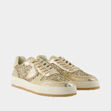 Sneakers Nice Low Woman - Philippe Model - Leather - Gold