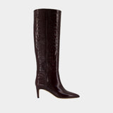 Stiletto Boot 60 Boots - Paris Texas - Leather - Burgundy