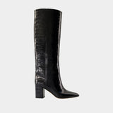Anja 70 Boots - Paris Texas - Leather - Black