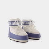 Icon灰色/白色合成材质短靴