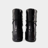 Icon Glitter黑色合成材质靴子