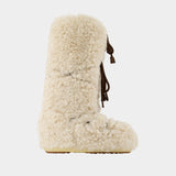 Icon Curly Extra Boots - Moon Boot - Synthetic - White