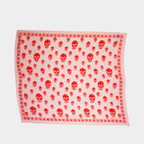 Skull Scarf - Alexander McQueen - Silk - Pink